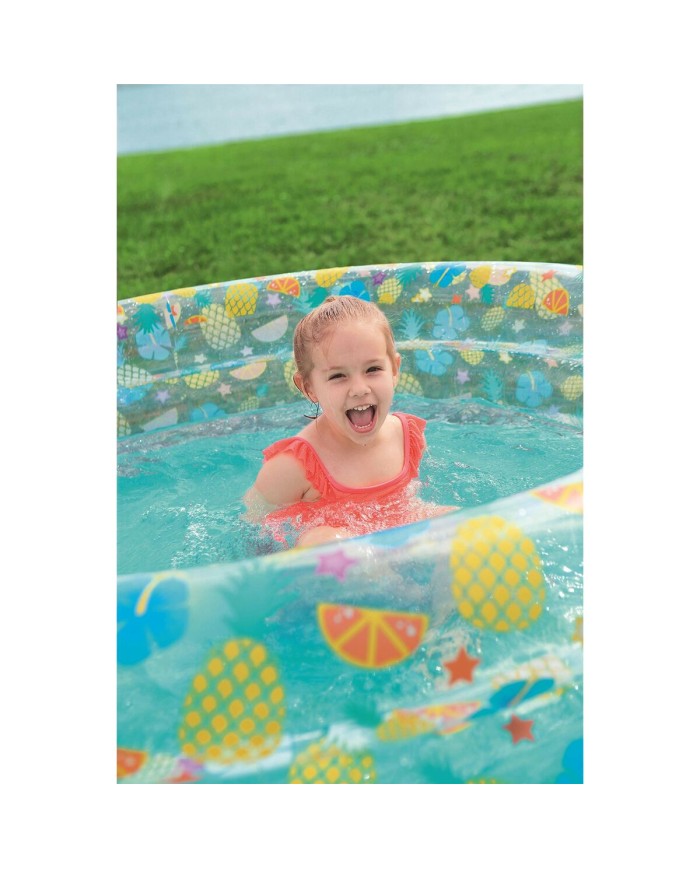 Bestway Piscina Gonfiabile 3 Anelli Trasparente Tropicale 150x53 cm +6 Anni Giardino 51045 Bestway Piscina Gonfiabile 3 Anelli Trasparente Tropicale 150x53 cm +6 Anni Giardino 51045