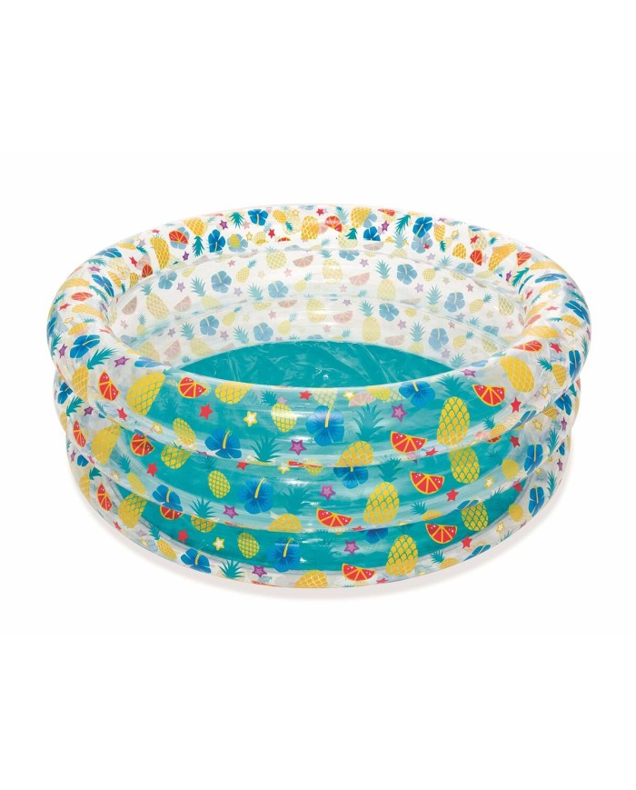 Bestway Piscina Gonfiabile 3 Anelli Trasparente Tropicale 150x53 cm +6 Anni Giardino 51045 Bestway Piscina Gonfiabile 3 Anelli Trasparente Tropicale 150x53 cm +6 Anni Giardino 51045