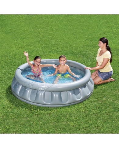 Bestway Piscina Gonfiabile per Bambini 3 Camere Nave Spaziale 152x43 cm +3 Anni Giardino 51080