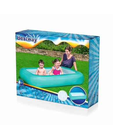 Bestway Piscina Gonfiabile Infantile Bebe Pavimento Imbottito 104x25 cm +2 Anni Giardino 51115