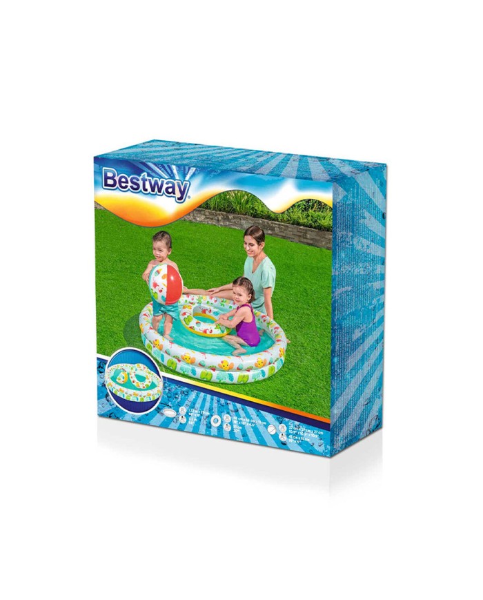 Bestway Piscina Gonfiabile per Bambini 2 Anelli Set 122x20 cm +2 Anni Giardino 51124 Bestway Piscina Gonfiabile per Bambini 2 Anelli Set 122x20 cm +2 Anni Giardino 51124