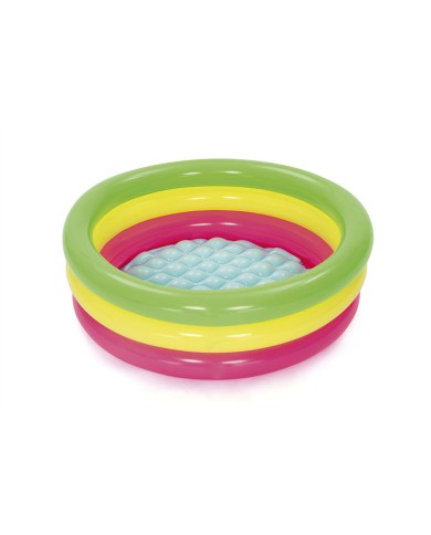 Bestway Piscina Gonfiabile per Bambini 3 Anelli Imbottiti 70x24 cm +2 Anni Giardino 51128