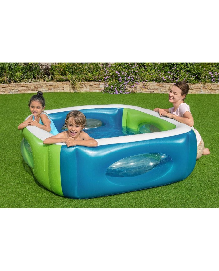 Bestway Piscina Gonfiabile con Finestrini 168x168x56 cm +6 Anni Giardino 51132 Bestway Piscina Gonfiabile con Finestrini 168x168x56 cm +6 Anni Giardino 51132