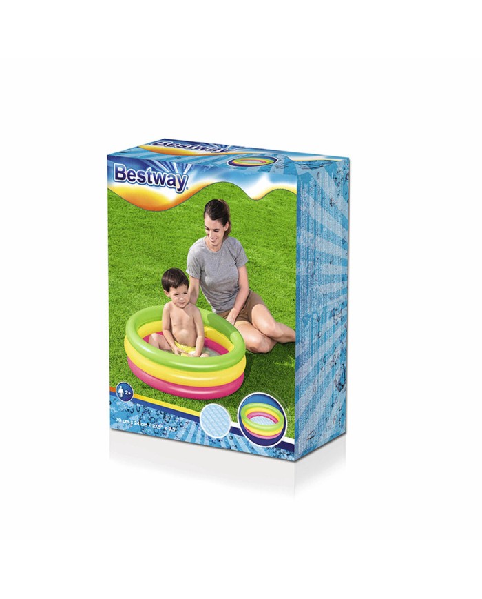 Bestway Piscina Gonfiabile per Bambini 3 Anelli Imbottiti 70x24 cm +2 Anni Giardino 51128 Bestway Piscina Gonfiabile per Bambini 3 Anelli Imbottiti 70x24 cm +2 Anni Giardino 51128