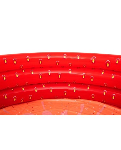 Bestway Piscina Gonfiabile Infantile 3 Anelli Fragola 168x38 cm +2 Anni Giardino 51145