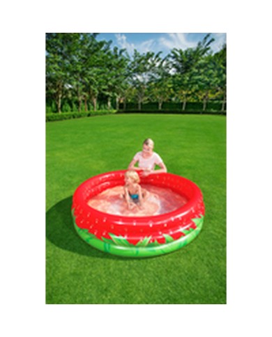 Bestway Piscina Gonfiabile Infantile 3 Anelli Fragola 168x38 cm +2 Anni Giardino 51145