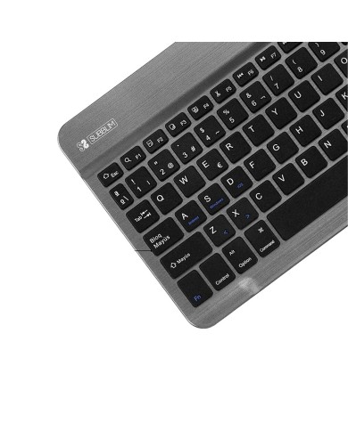 Tastiera Subblim SUB-KBT-SM0002 Grigio Qwerty in Spagnolo Tastiera Subblim SUB-KBT-SM0002 Grigio Qwerty in Spagnolo