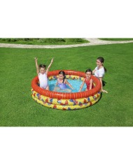 Bestway Piscina Gonfiabile per Bambini 3 Anelli Farfalle 168x38 cm +2 Anni Giardino 51202