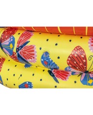 Bestway Piscina Gonfiabile per Bambini 3 Anelli Farfalle 168x38 cm +2 Anni Giardino 51202