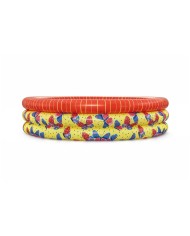 Bestway Piscina Gonfiabile per Bambini 3 Anelli Farfalle 168x38 cm +2 Anni Giardino 51202