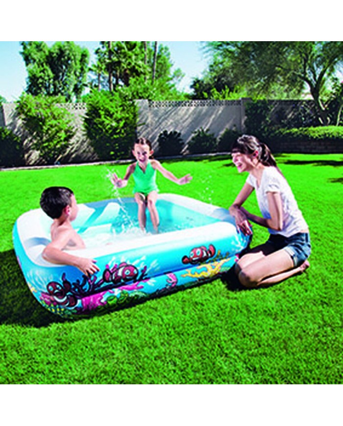 Bestway Piscina Gonfiabile Infantile Tetto Rimovibile 140x140x114 cm +2 Anni Giardino 52192 Bestway Piscina Gonfiabile Infantile Tetto Rimovibile 140x140x114 cm +2 Anni Giardino 52192