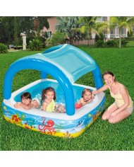 Bestway Piscina Gonfiabile Infantile Tetto Rimovibile 140x140x114 cm +2 Anni Giardino 52192 Bestway Piscina Gonfiabile Infantile Tetto Rimovibile 140x140x114 cm +2 Anni Giardino 52192