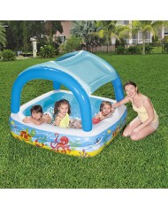 Bestway Piscina Gonfiabile Infantile Tetto Rimovibile 140x140x114 cm +2 Anni Giardino 52192 Bestway Piscina Gonfiabile Infantile Tetto Rimovibile 140x140x114 cm +2 Anni Giardino 52192
