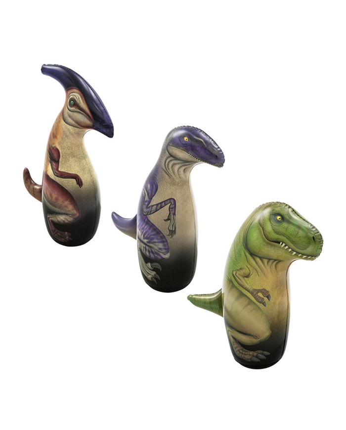 Sacco da Boxe da Terra Gonfiabile per Bambini Bestway Dinosauro 91 cm Sacco da Boxe da Terra Gonfiabile per Bambini Bestway Dinosauro 91 cm