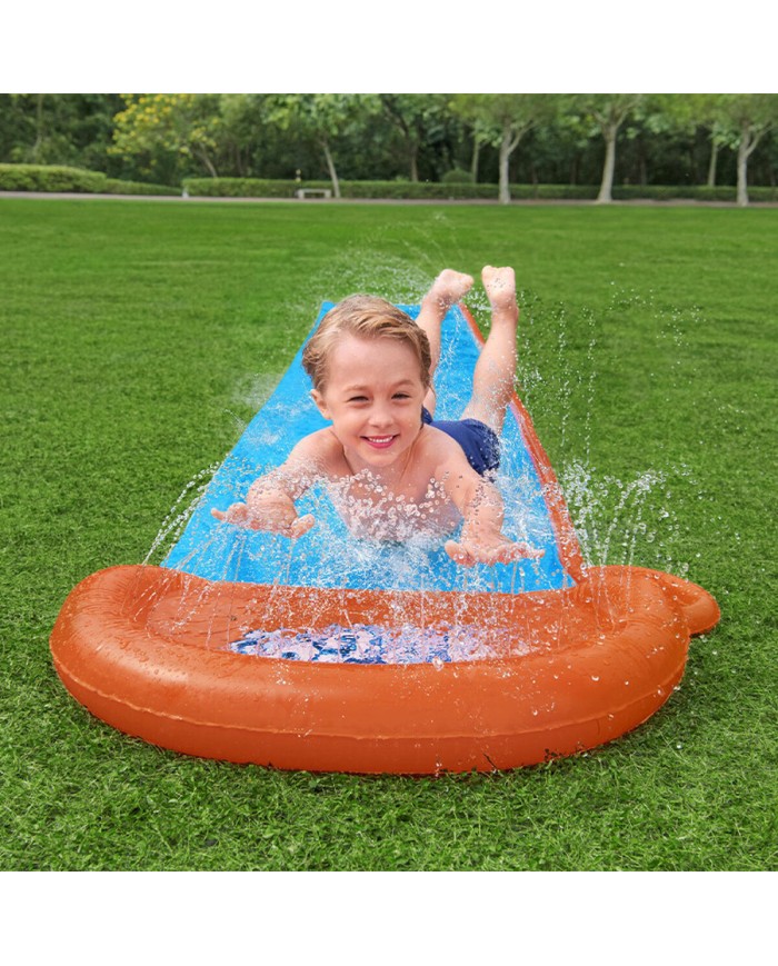 Bestway Pista Scivolo Singola 488x82 cm +3 Anni Giardino 52326