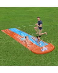 Bestway Pista Scivolante Doppia 488x138 cm +3 Anni Giardino 52328