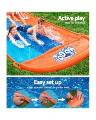 Bestway Pista Scivolante Tripla 488x207,5 cm +3 Anni Giardino 52329