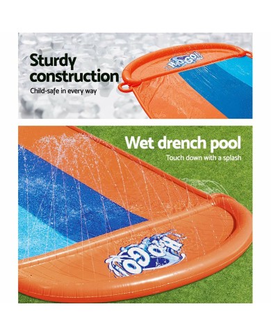 Bestway Pista Scivolante Tripla 488x207,5 cm +3 Anni Giardino 52329