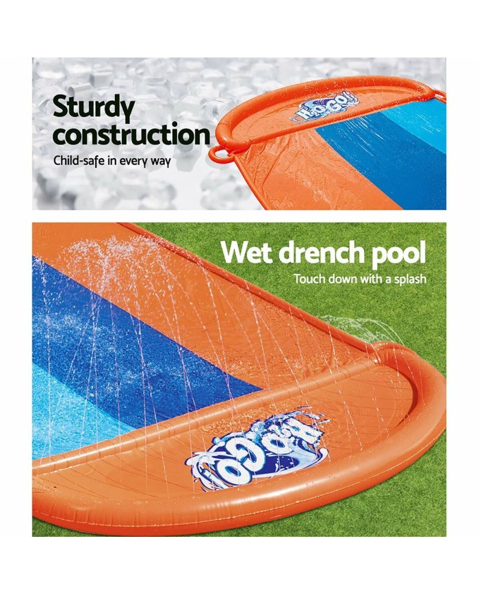 Bestway Pista Scivolante Tripla 488x207,5 cm +3 Anni Giardino 52329