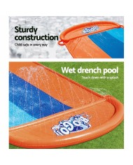 Bestway Pista Scivolante Tripla 488x207,5 cm +3 Anni Giardino 52329