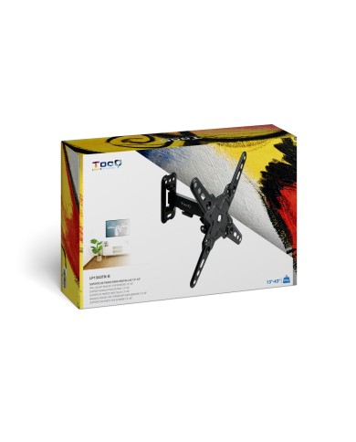 Supporto da Parete TooQ TSLP1042T-B 43" 13" 20 kg Supporto da Parete TooQ TSLP1042T-B 43" 13" 20 kg