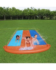 Bestway Pista Scivolante Tripla 488x207,5 cm +3 Anni Giardino 52329