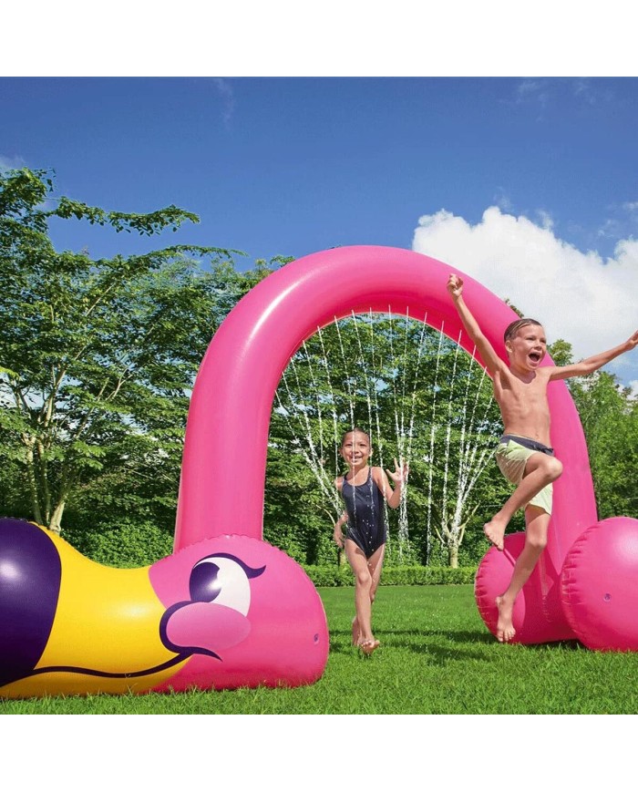 Bestway Irrigatore Jumbo Flamingo 340x110x193 cm +2 Anni Giardino 52382