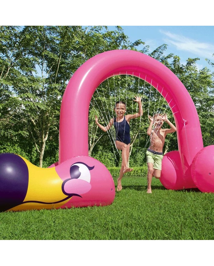 Bestway Irrigatore Jumbo Flamingo 340x110x193 cm +2 Anni Giardino 52382