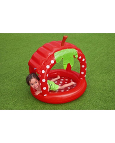 Bestway Piscina Gonfiabile per Bambini con Tetto Pavimento Imbottito 91x91x91 cm +2 Anni Giardino 52387