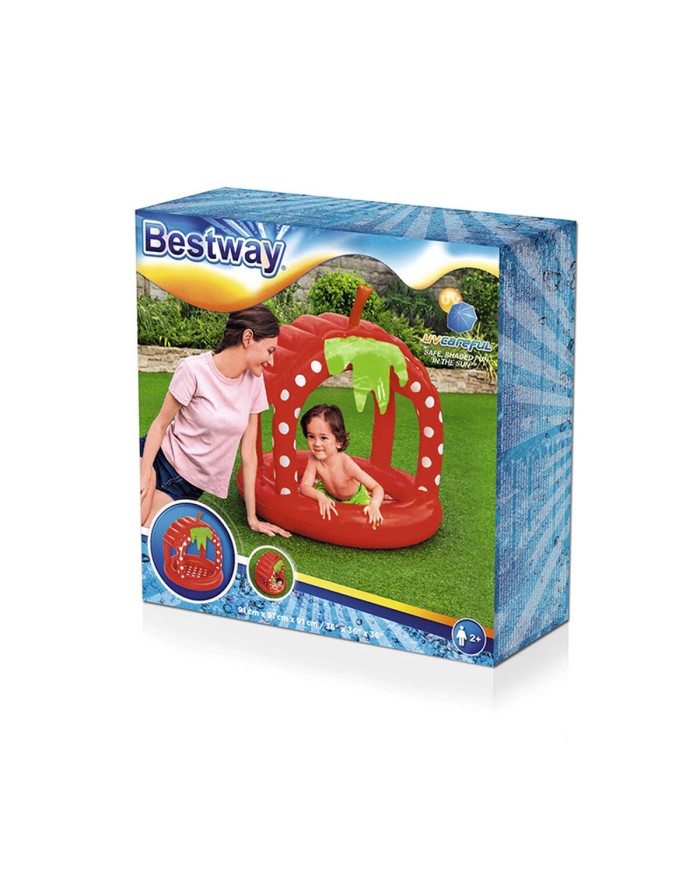 Bestway Piscina Gonfiabile per Bambini con Tetto Pavimento Imbottito 91x91x91 cm +2 Anni Giardino 52387 Bestway Piscina Gonfiabile per Bambini con Tetto Pavimento Imbottito 91x91x91 cm +2 Anni Giardino 52387