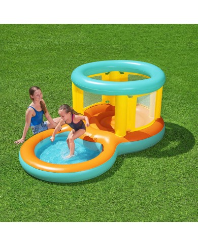 Bestway Piscina Gonfiabile Parco Giochi Saltatore 239x142x102 cm +3 a 6 Anni Giardino 52385