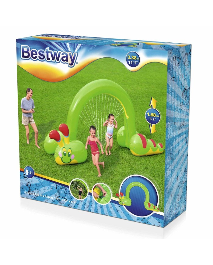 Bestway Aspersore Gonfiabile Jumbo Gusano 338x110x188 cm +2 Anni Giardino 52398 Bestway Aspersore Gonfiabile Jumbo Gusano 338x110x188 cm +2 Anni Giardino 52398