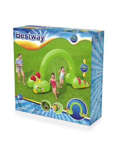 Bestway Aspersore Gonfiabile Jumbo Gusano 338x110x188 cm +2 Anni Giardino 52398 Bestway Aspersore Gonfiabile Jumbo Gusano 338x110x188 cm +2 Anni Giardino 52398