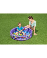 Bestway Piscina Gonfiabile per Bambini 3 Anelli con Palle 102x25 cm +2 Anni Interno e Giardino 52466 Bestway Piscina Gonfiabile per Bambini 3 Anelli con Palle 102x25 cm +2 Anni Interno e Giardino 52466