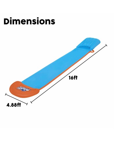 Bestway Pista Scivolante Tsunami Singola 488x82 cm +3 Anni Giardino 52477