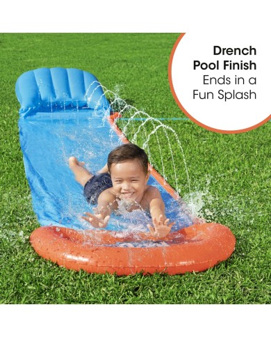 Bestway Pista Scivolante Tsunami Singola 488x82 cm +3 Anni Giardino 52477