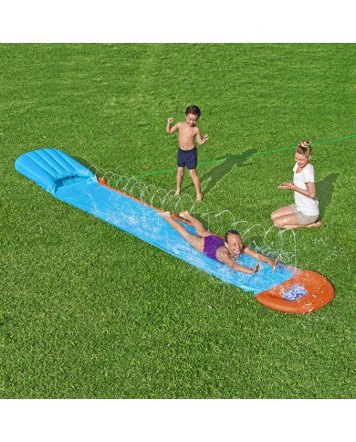 Bestway Pista Scivolante Tsunami Singola 488x82 cm +3 Anni Giardino 52477