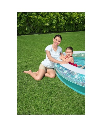 Bestway Piscina Gonfiabile Infantile Luminosa 150x125x43 cm +3 Anni Giardino 52489