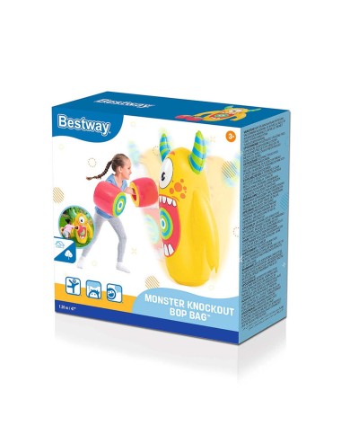 Bestway Punching Gonfiabile Mostro 120 cm +3 Anni Interno e Giardino 52545