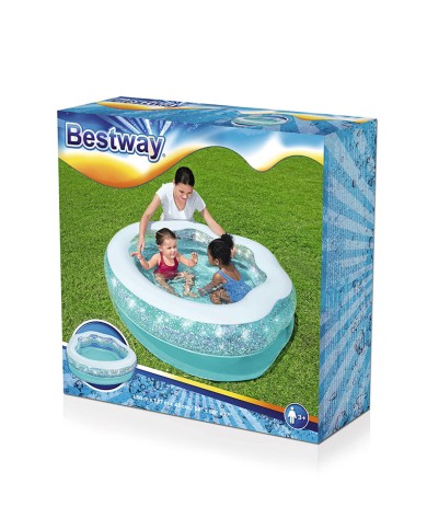 Bestway Piscina Gonfiabile Infantile Luminosa 150x125x43 cm +3 Anni Giardino 52489