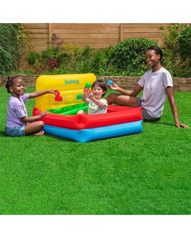 Bestway Piscina Gonfiabile Infantile con Palline 104x94x61 cm +2 Anni Giardino 52546