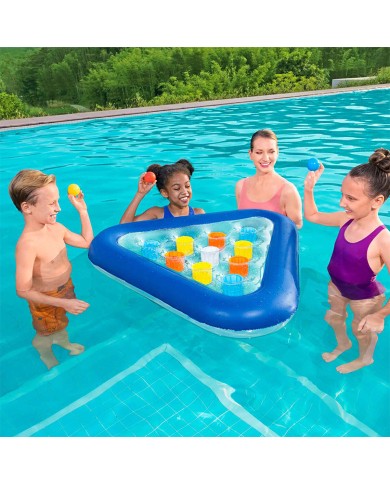 Bestway Gioco Galleggiante Triangolo Gonfiabile con Palline 105x97 cm +3 Anni Piscina 52560