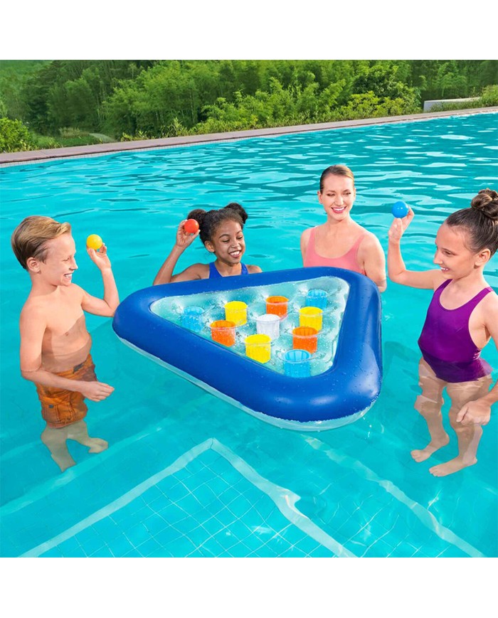 Bestway Gioco Galleggiante Triangolo Gonfiabile con Palline 105x97 cm +3 Anni Piscina 52560 Bestway Gioco Galleggiante Triangolo Gonfiabile con Palline 105x97 cm +3 Anni Piscina 52560