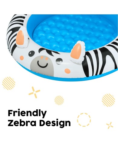 Bestway Piscina Gonfiabile per Bambini Safari 97x66 cm +2 Anni Giardino 52559