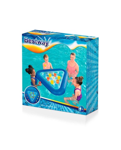 Bestway Gioco Galleggiante Triangolo Gonfiabile con Palline 105x97 cm +3 Anni Piscina 52560