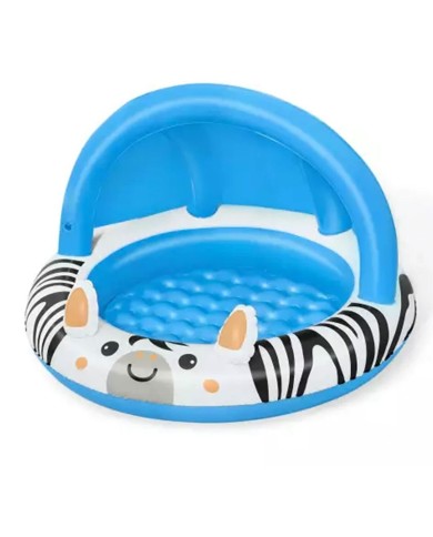 Bestway Piscina Gonfiabile per Bambini Safari 97x66 cm +2 Anni Giardino 52559