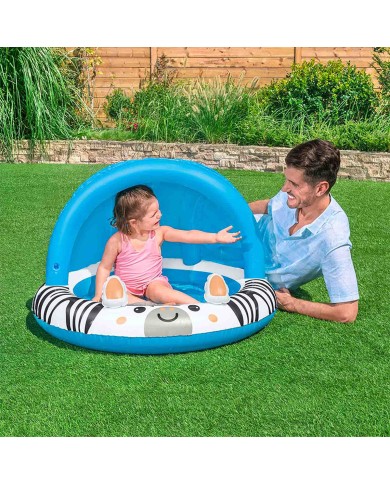 Bestway Piscina Gonfiabile per Bambini Safari 97x66 cm +2 Anni Giardino 52559