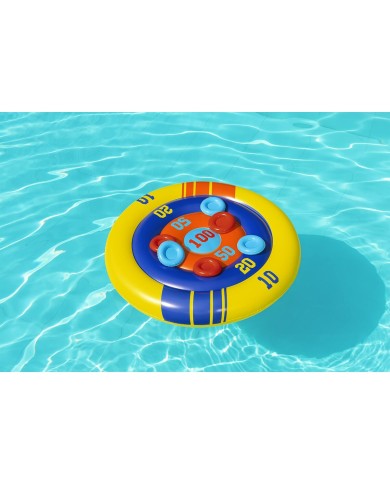 Bestway Gioco Galleggiante Lanciatore Gonfiabile Dischi D140 cm +3 Anni Piscina 52566