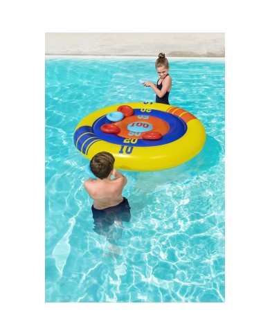 Bestway Gioco Galleggiante Lanciatore Gonfiabile Dischi D140 cm +3 Anni Piscina 52566