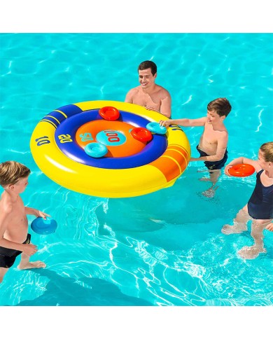 Bestway Gioco Galleggiante Lanciatore Gonfiabile Dischi D140 cm +3 Anni Piscina 52566